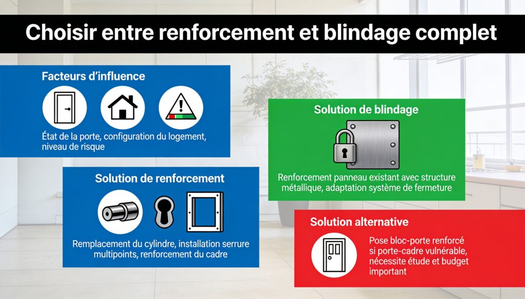 Choisir entre renforcement et blindage complet