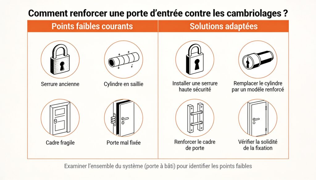 Comment renforcer une porte d’entrée contre les cambriolages ?